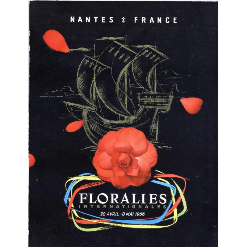 Floralies internationales de Nantes 28 avril - 8 mai 1956 numéroté