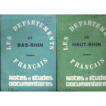 2 revues 68 Haut-Rhin et 67 Bas-Rhin 