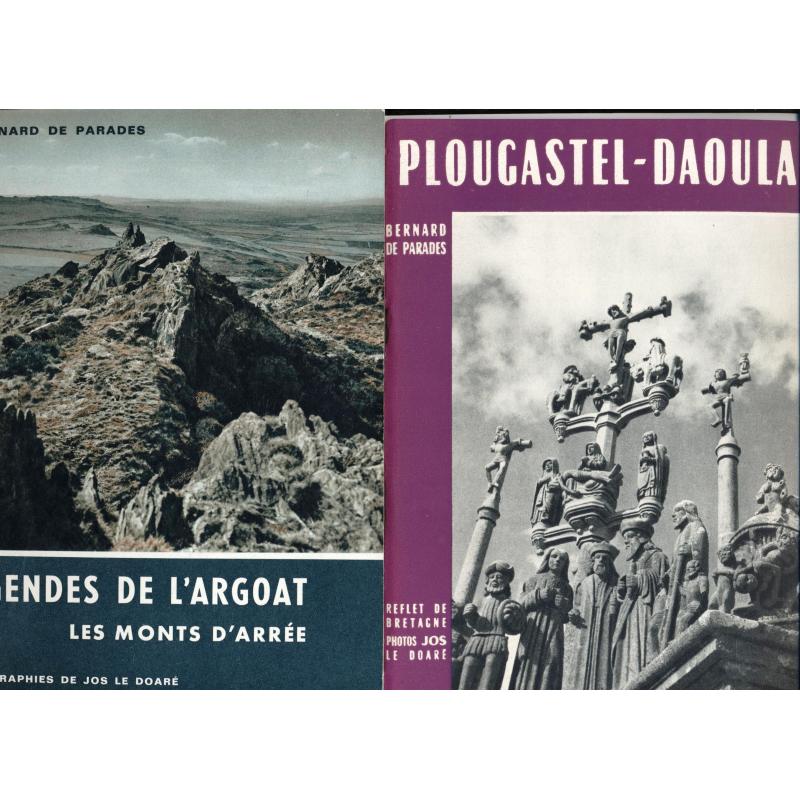 4 brochures Roscoff pardons de Bretagne legendes de l'Argoat Plougastel-Daoulas