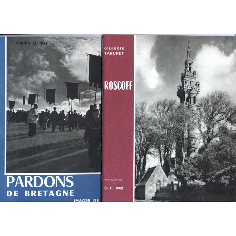 4 brochures Roscoff pardons de Bretagne legendes de l'Argoat Plougastel-Daoulas