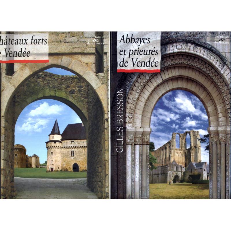 Abbayes et prieurés + chateaux-forts de Vendée comme neufs