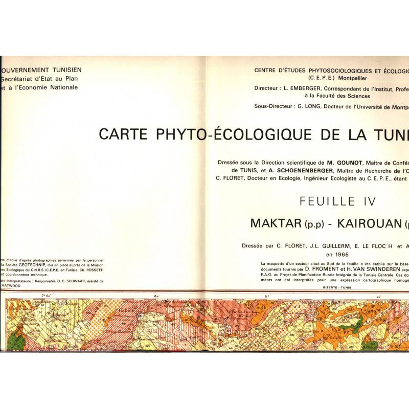 Annales de l'Institut national de la recherche agronomique Tunisie vol.40 +carte