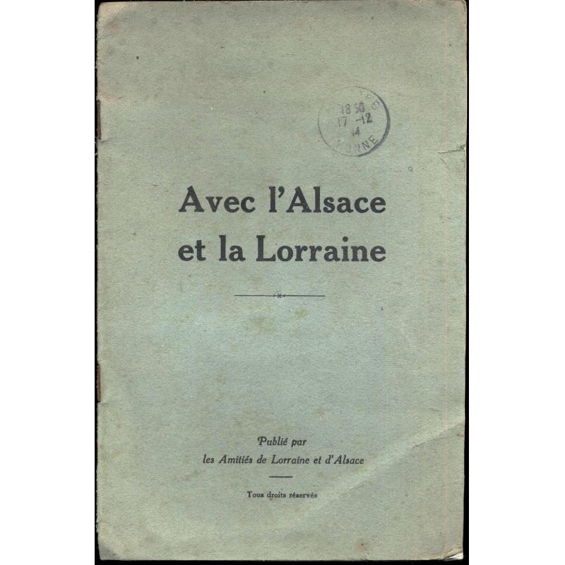 Avec l'Alsace et la Lorraine