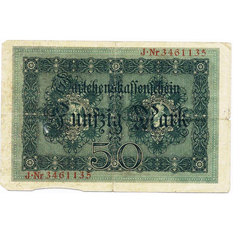 Billet de 50 mark 1914 - fünfzig Mark