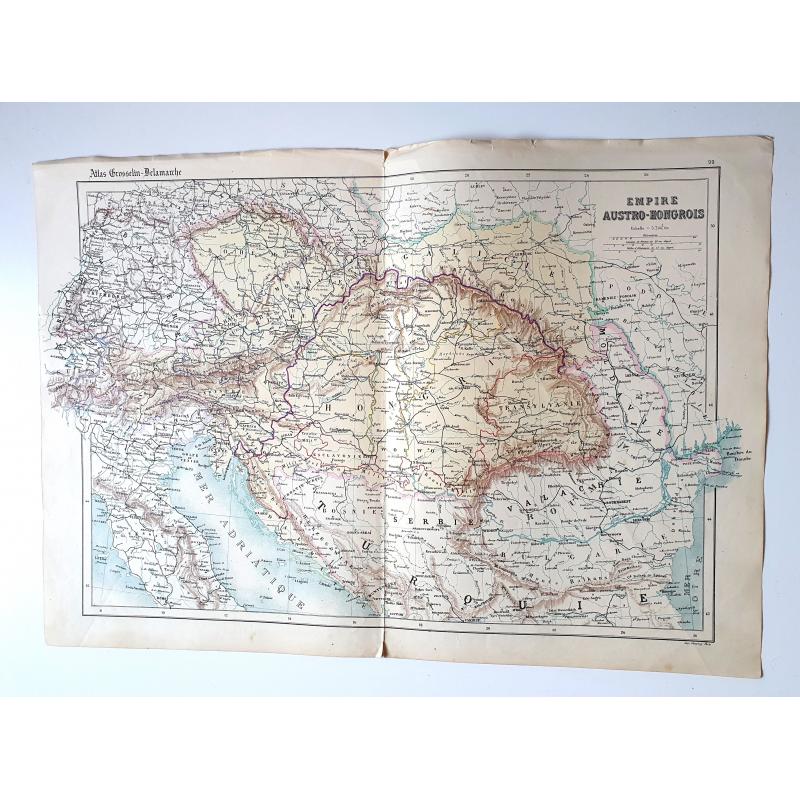 Carte de l'atlas Grosselin Delamarche Empire Austro-Hongrois