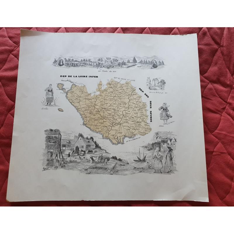 Carte de la vendee du XVIIIe siecle