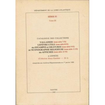 Catalogue des collections Imprimés tome III 