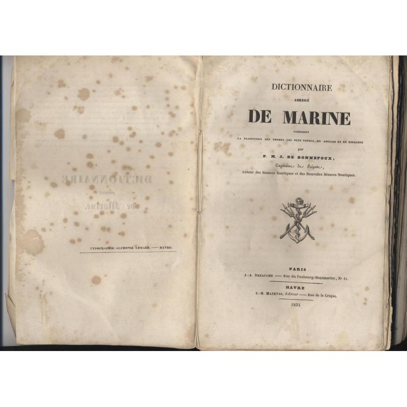 Dictionnaire abrégé de marine