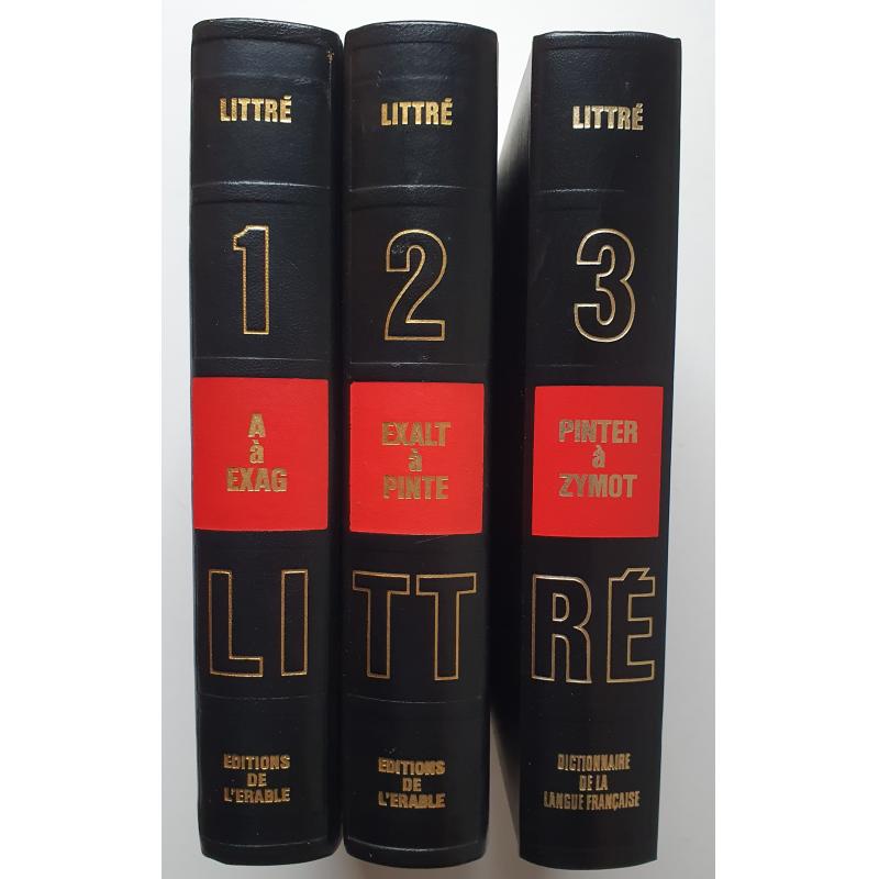 Dictionnaire de la Langue française Littré 3 tomes  Dictionnaire de la Langue française Littré 3 tomes