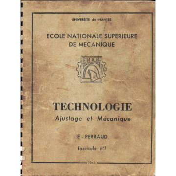 Ecole nationale superieure de mecanique Technologie Ajustage et mecanique