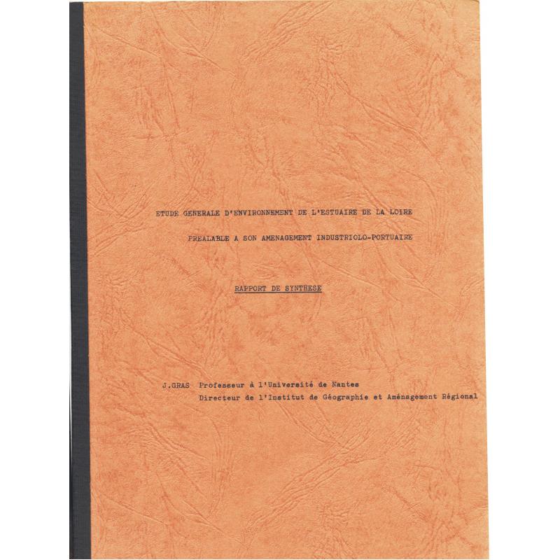 Etude générale d'environnement de l'estuaire de la Loire préalable aménagement
