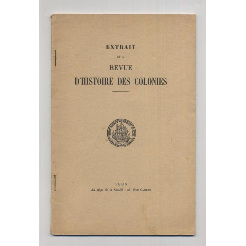 Extrait de la revue d'histoire des colonies correspondance de Felix Faure 