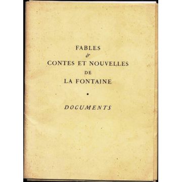 Fables et contes et nouvelles de la Fontaine - documents