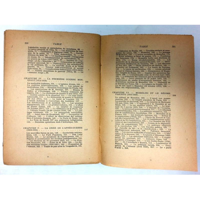 Histoire de l'Italie contemporaine 1870-1946