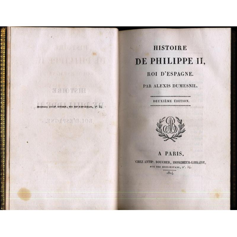 Histoire de Philippe II, roi d'Espagne