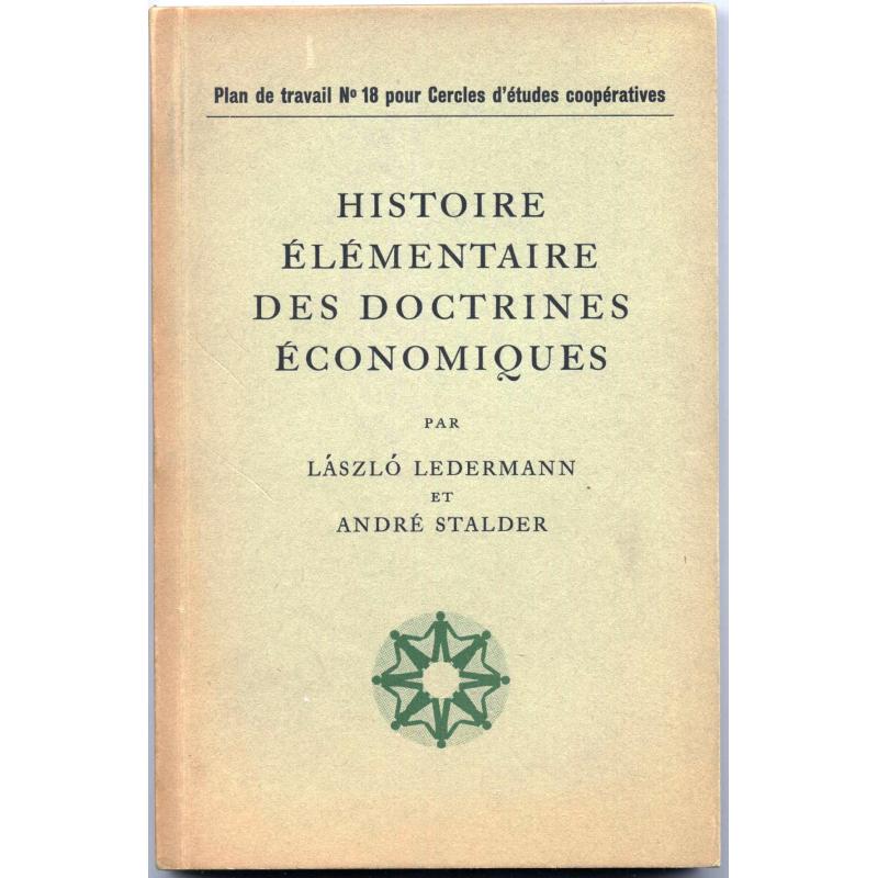 Histoire élémentaire des doctrines économiques