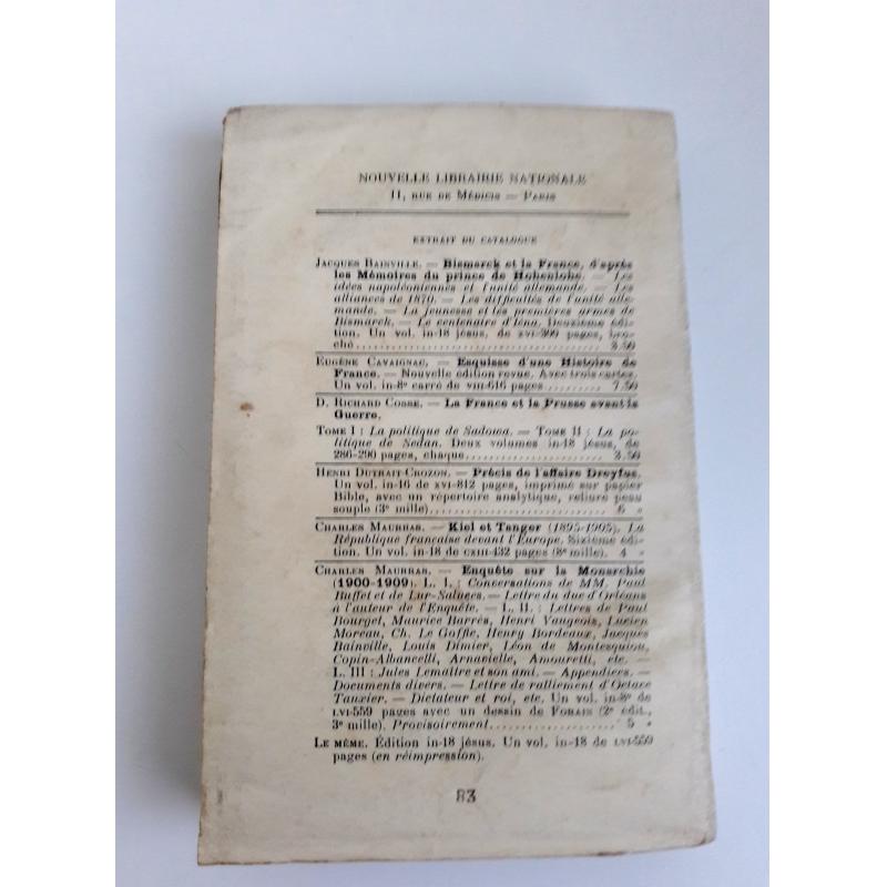 L'avant guerre Etudes et documents sur l'espionnage Juif-Allemand en France