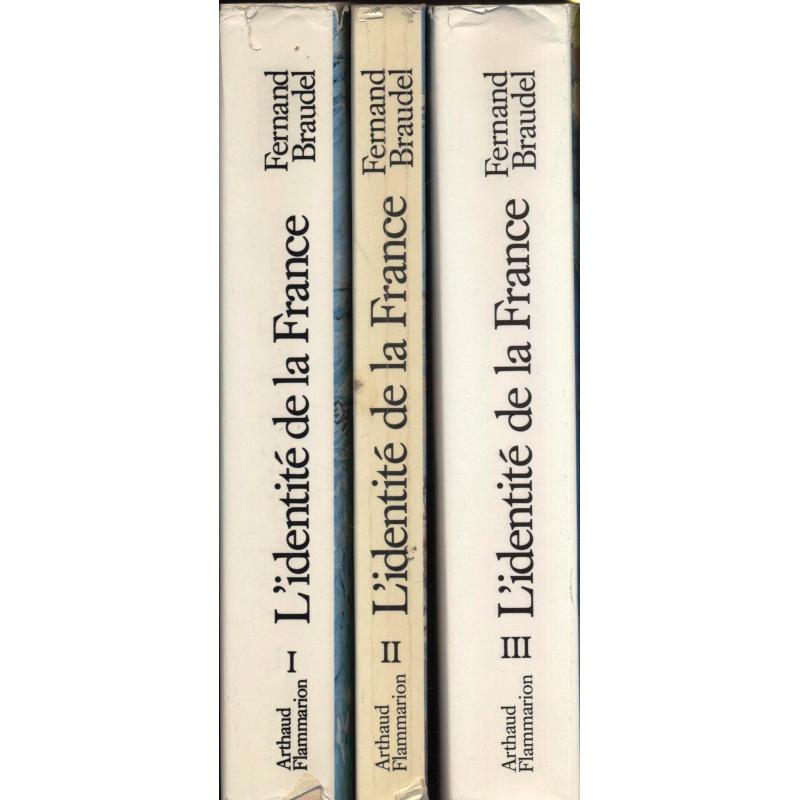 L'identite de la France 3 tomes  L'identite de la France 3 tomes