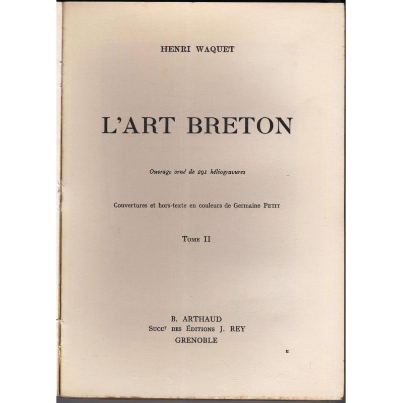 L'art Breton 2 tomes