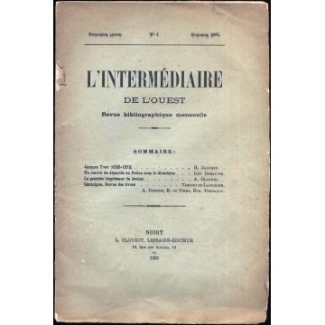 L'intermédiaire de l'Ouest revue bibliographique mensuelle n°4