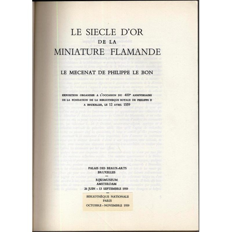 La miniature flamande le mécénat de Philippe le Bon