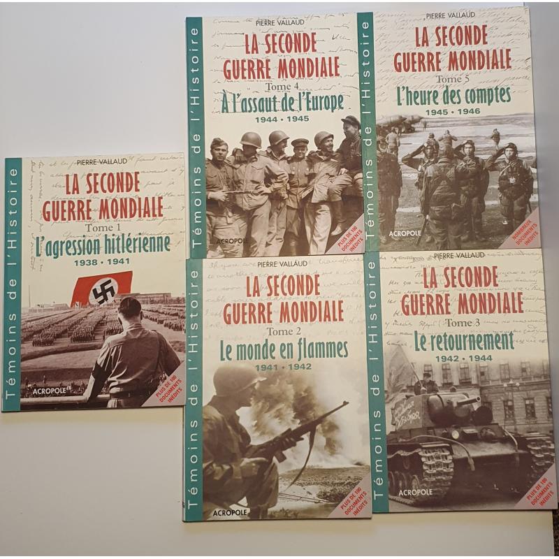 La seconde guerre mondiale 5 tomes 