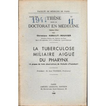 La tuberculose miliaire aigue du pharynx