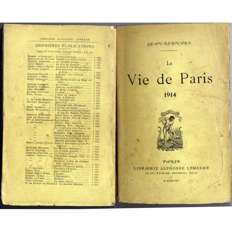 La vie de paris 1914