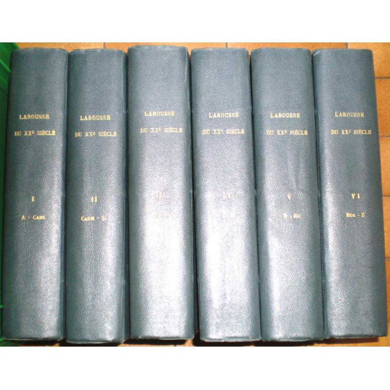 Larousse du XXè siècle en six volumes 