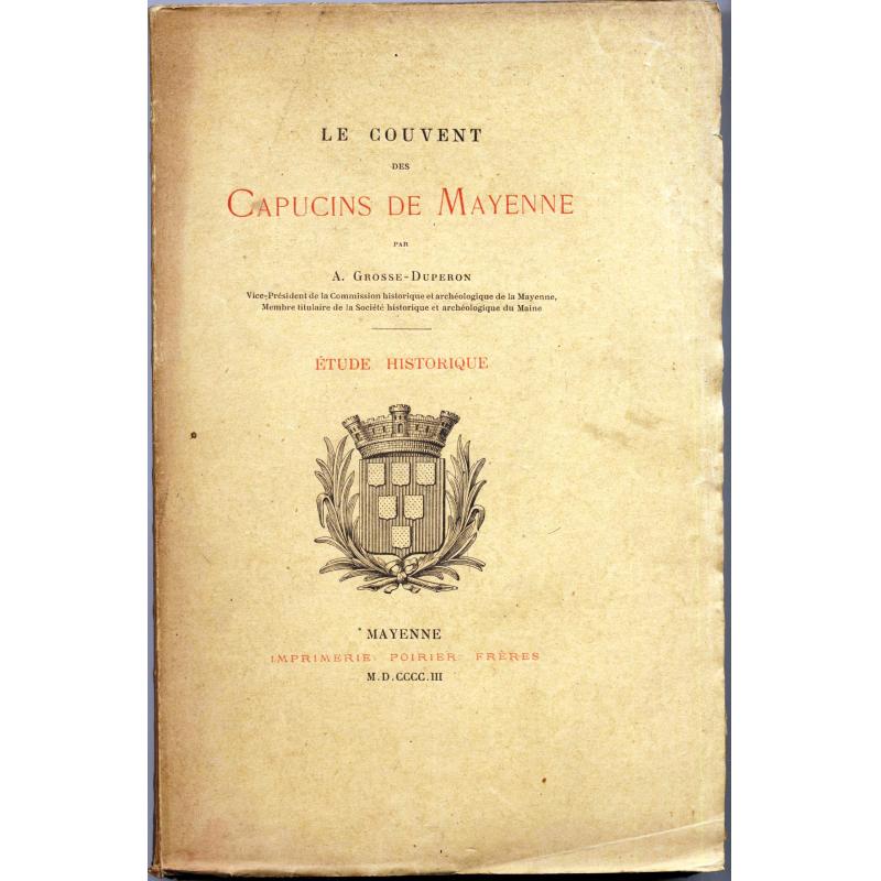Le couvent des capucins de Mayenne livre numéroté