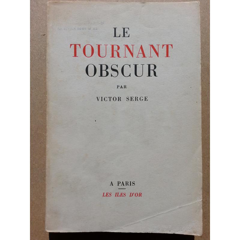 Le tournant obscur (ex-libris de Michel Debré)