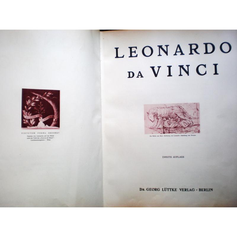 Leonardo da Vinci EN ALLEMAND dédicace a Hermann Röhn 