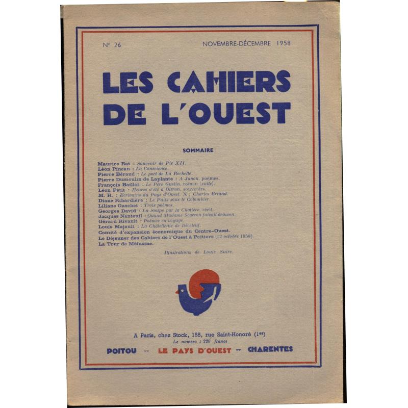 Les cahiers de l'ouest n°26 - 1958