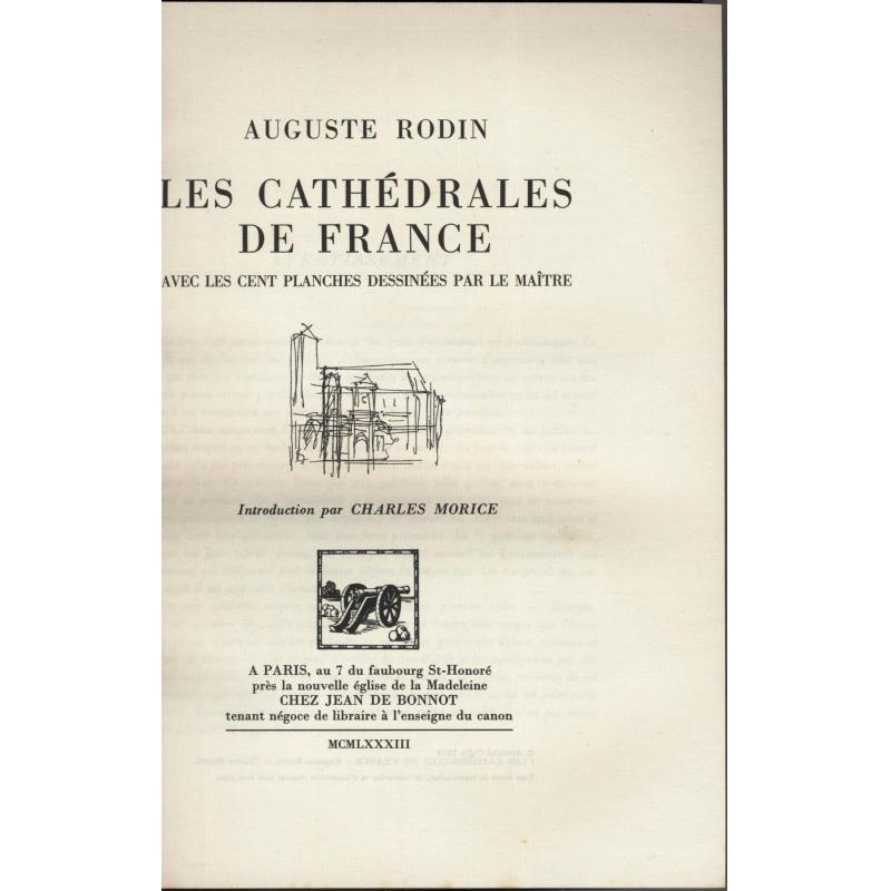 Les cathédrales de France avec les cent planches dessinées par le maitre