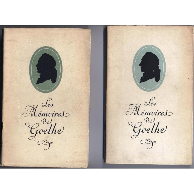 Les mémoires de Goethe 2 tomes