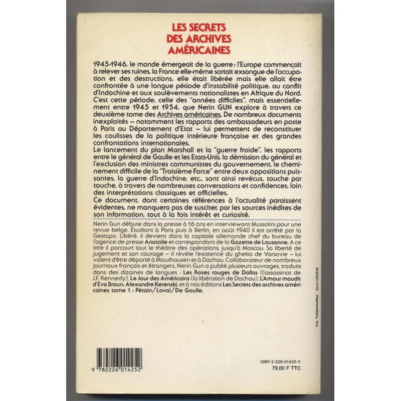 Les secrets des archives americaines tome2 ni de Gaulle ni Thorez