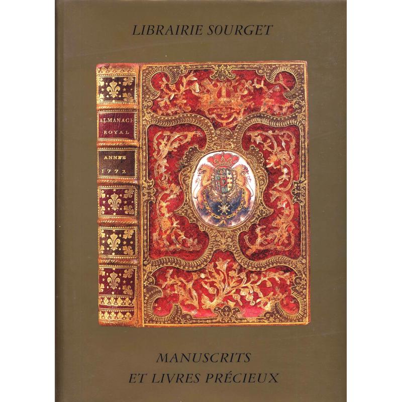 Librairie Sourget manuscrits et livres précieux catalogue N° XIX 1999 liste prix