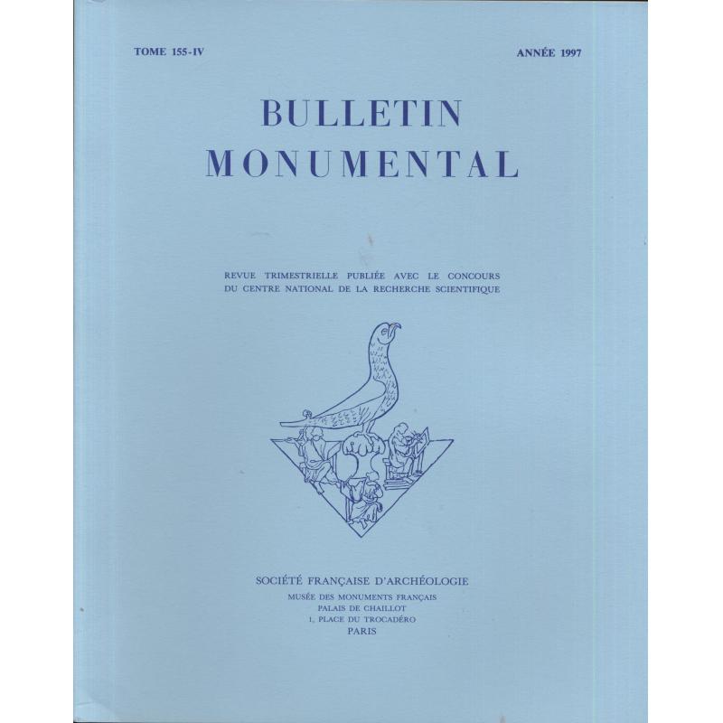 Lot de 4 numéros 1997 Bulletin monumental n°155-1 à 4