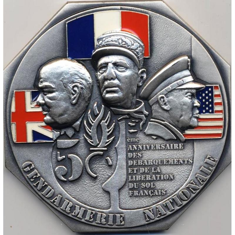 Médaille 50e anniversaire des débarquements et de la libération du sol français 