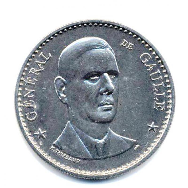 Médaille du Général de Gaulle sans verso