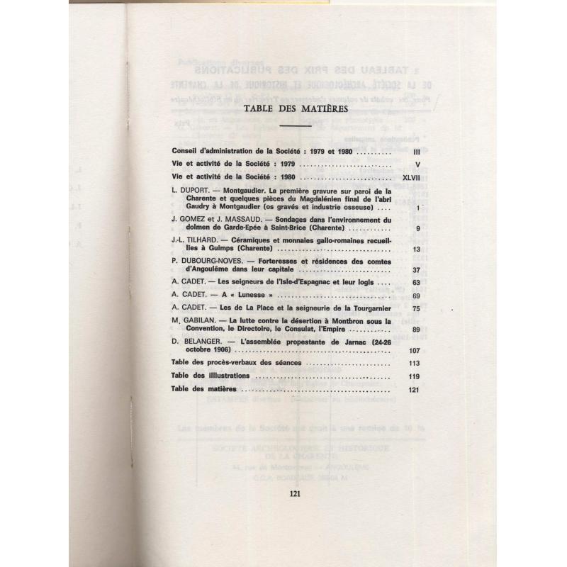 Mémoires bulletins et mémoires 1979-1980