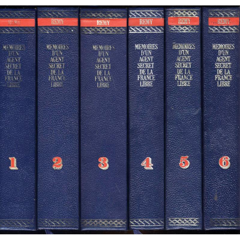Mémoires d'un agent secret de la France libre 6 tomes