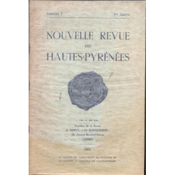 Nouvelle revue des Hautes-Pyrénées numero 3 1ere année