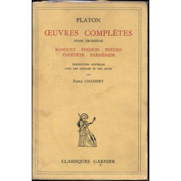 Oeuvres complètes de Platon tome 3