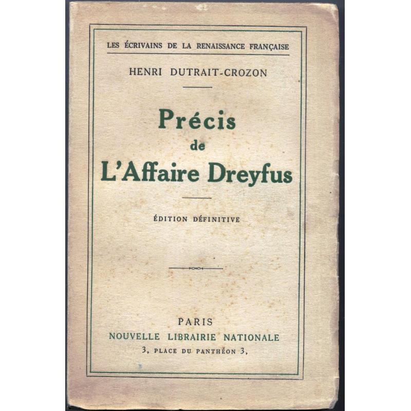 Precis de l'affaire Dreyfus Edition définitive