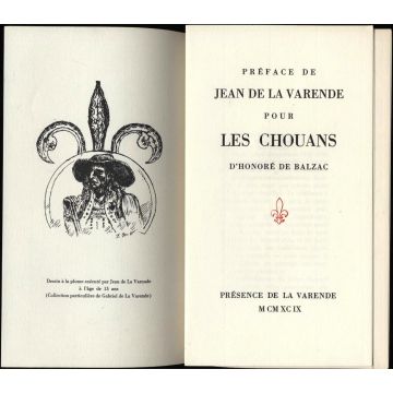 Preface de Jean de la Varende pour les Chouans de Balzac
