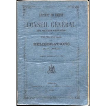 Rapport du Préfet au conseil general des Hautes-Pyrénées et procès-verbaux des délibérations de ce conseil 1854
