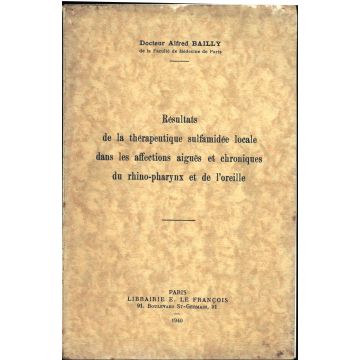 Résultats therapeutique sulfamidee locale affections aigues rhino-pharynx