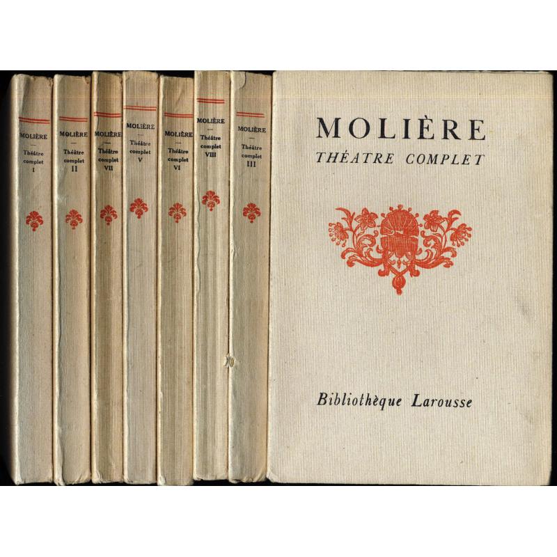 Théâtre complet de Molière en 8 tomes