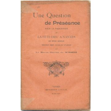 Une question de préséance pour la procession de la Fete-Dieu à Nantes au XVIIIè siècle